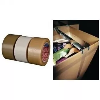 Packaging tape Tesa 4124 PVC 75 mm x 66 m — tear-resistant, strong adhesive