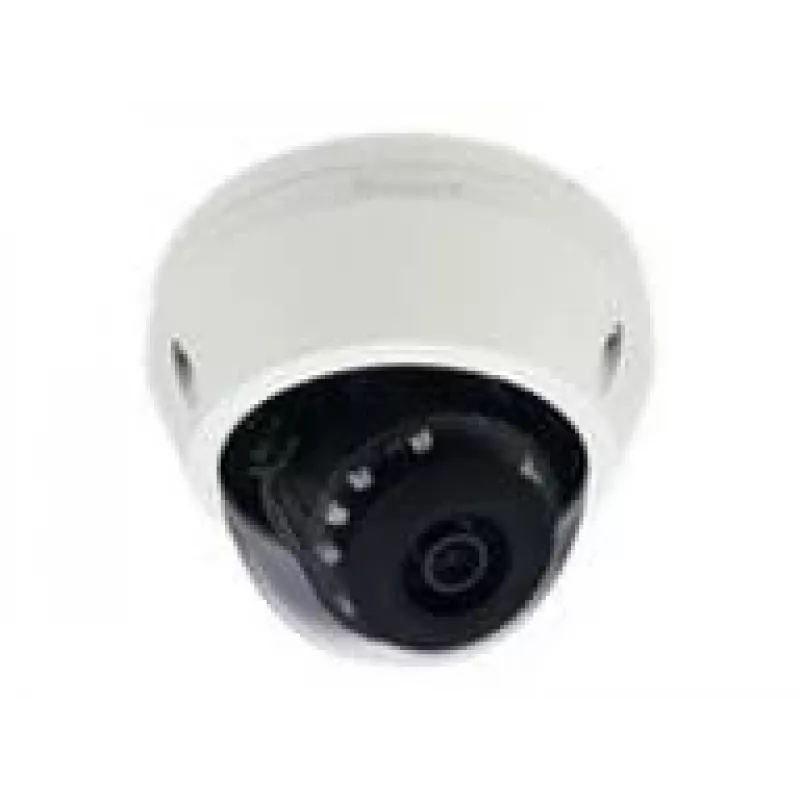 LevelOne HUBBLE Fixed Dome IP Network Camera, H.265, 5-Megapixel, 802.3af PoE, IR LEDs, Indoor/Outdoor, Vandalproof