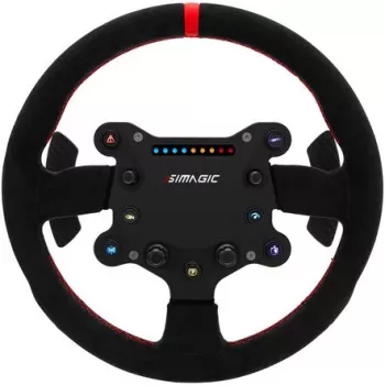 Steering Wheel Simagic GTS Alcantara S202 — Alcantara-covered sim racing wheel, model S202