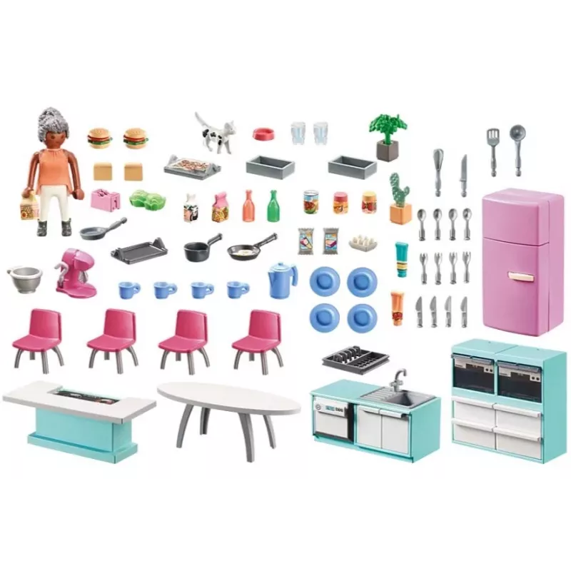 Kitchen Playmobil My Life Kitchen 71608 Multicolour Plastic 4-10 years