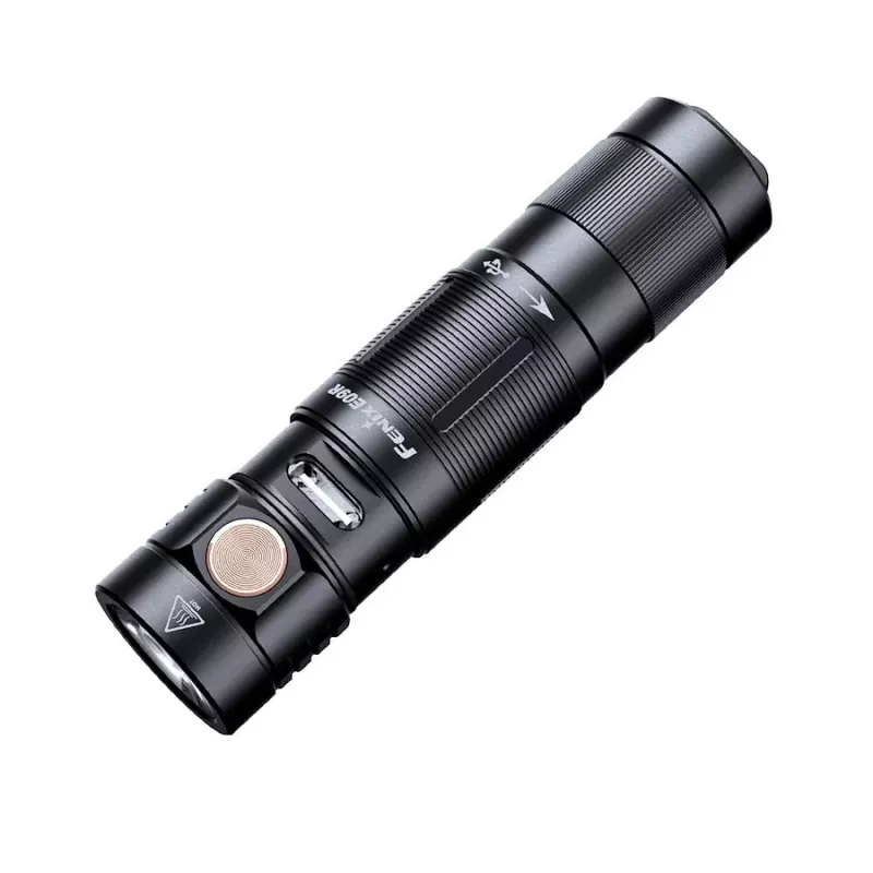 Flashlight Fenix E09R 600 lm, compact rechargeable keychain torch