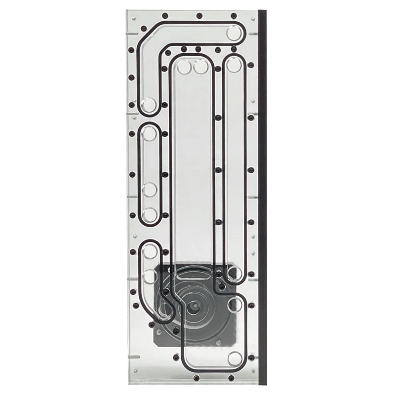 Stealkey Customs SK-Crossflow for Lian Li - O11D XL Evo Distroplate D5/DDC - acrylic