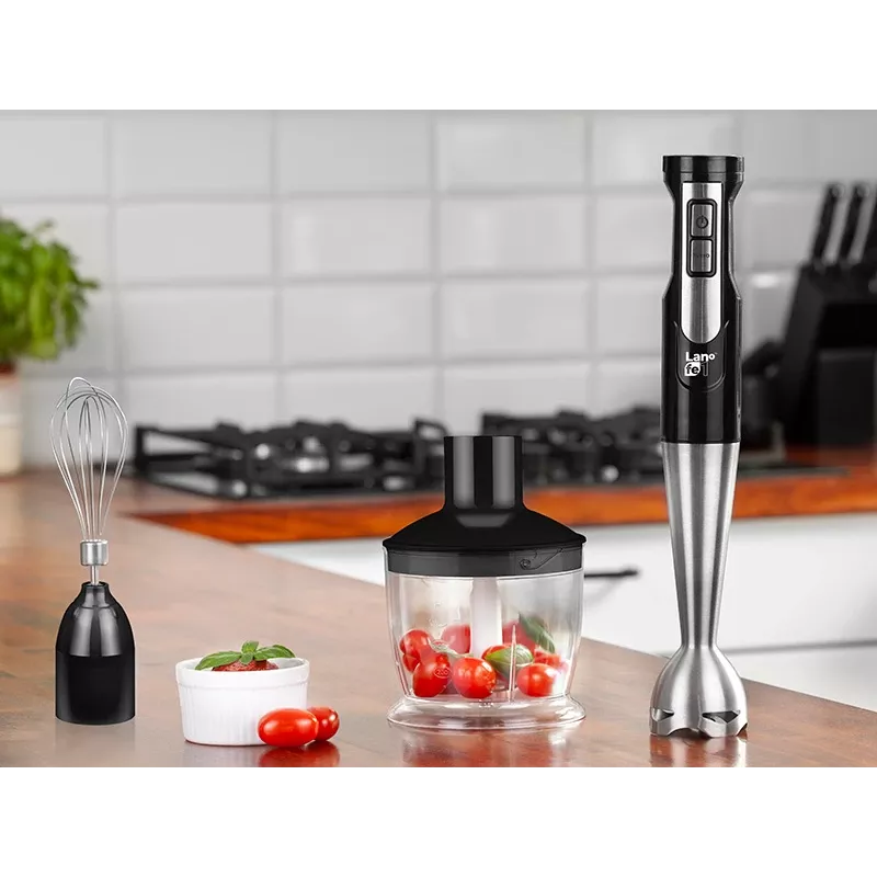 LAFE BlendMix BRK-003A hand blender set, 800 W, 2 speeds, turbo, stainless steel blade, 0.6 L cup, Black/Silver