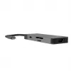 USB Type-C hub Green Cell HUBGC01 — 7 ports: 3×USB-A 3.2 Gen 1, 1×USB-C 3.2 Gen 1, HDMI, microSD+SD card reader — Silver