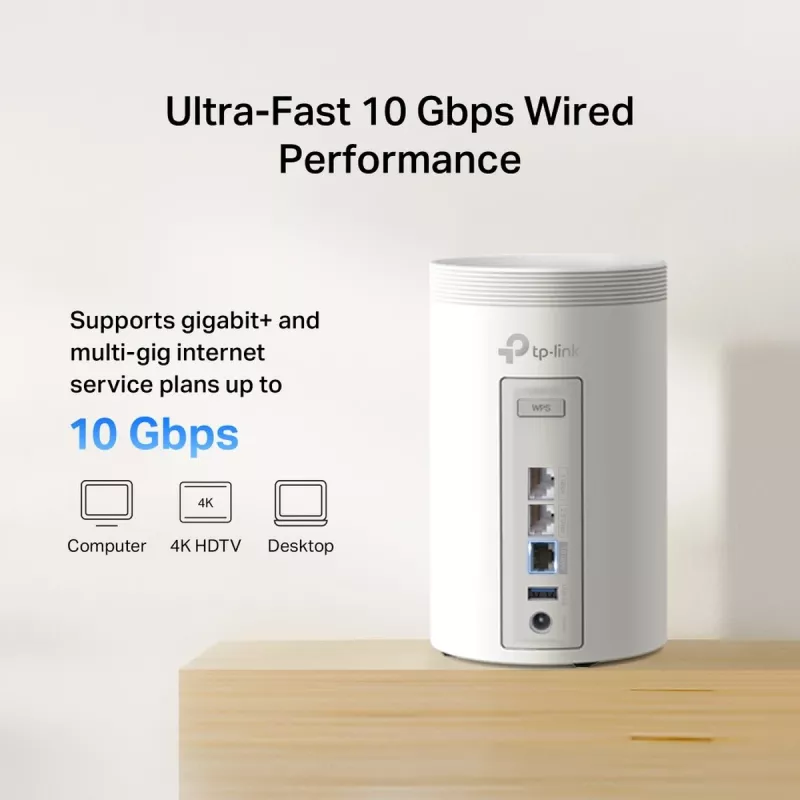 Wireless mesh router system TP‑LINK Deco BE68 (3‑pack) Wi‑Fi 7 mesh kit