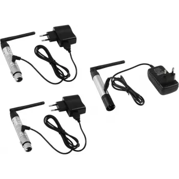Lighting DMX wireless set EUROLITE QuickDMX Set Sender 1x + Receiver 2x (model 20000027)