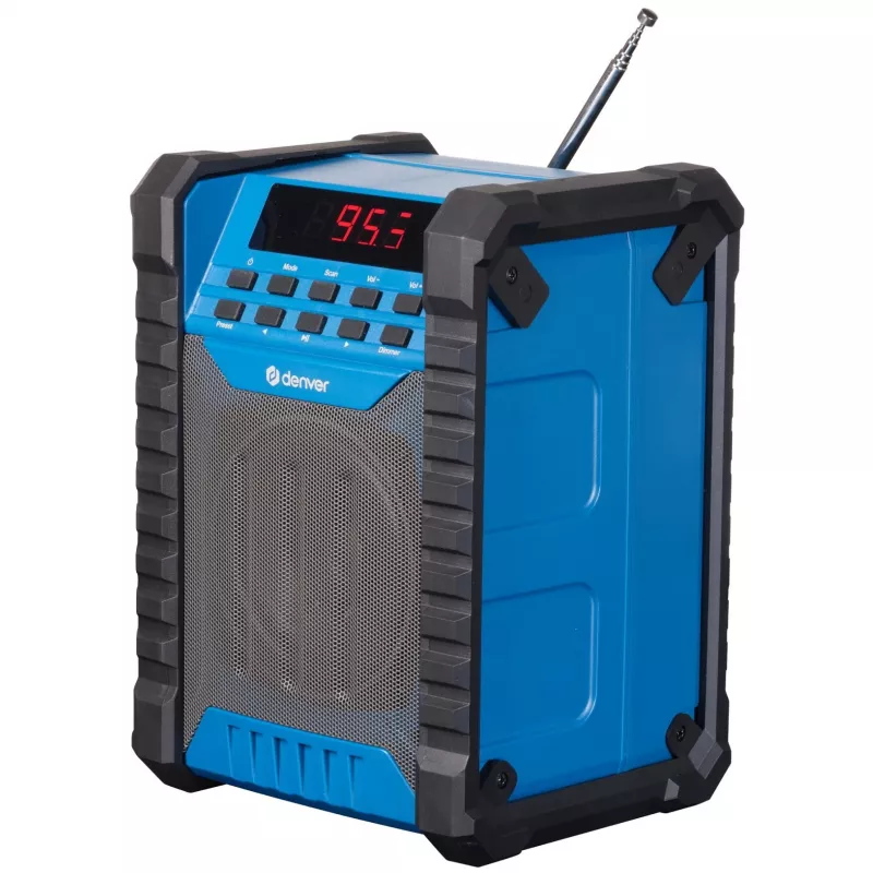 Denver WRB-60 FM transmitter Bluetooth Blue, Grey