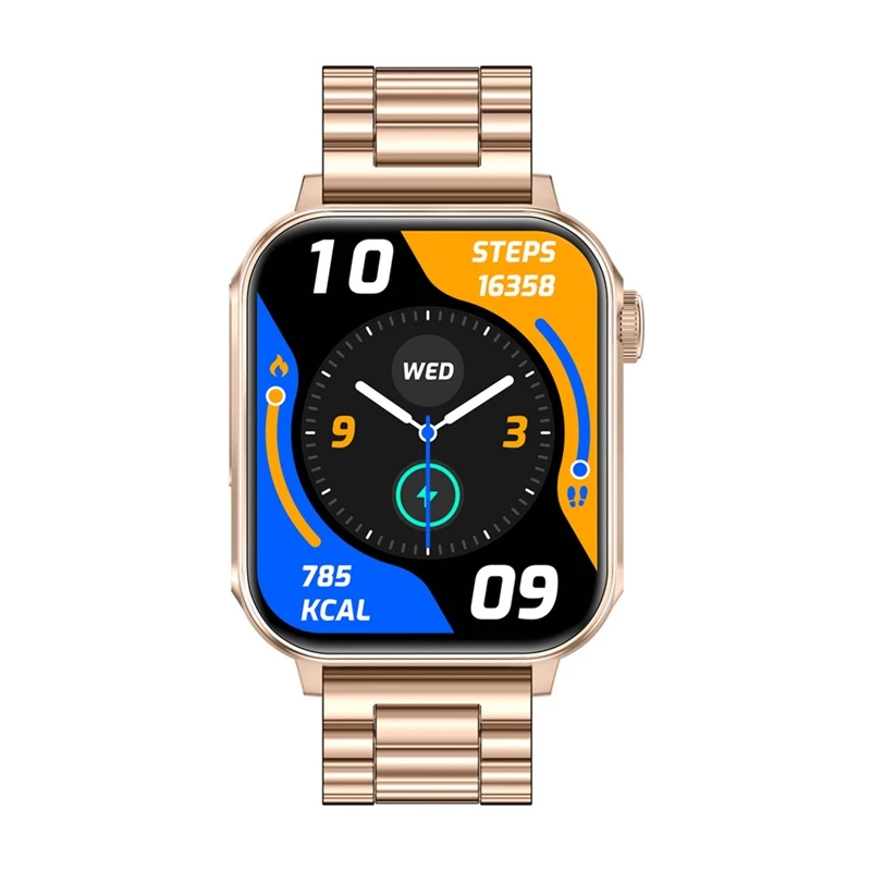 Smartwatch Colmi P80 Steel Gold — 1.4 inch display, heart rate monitor