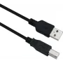 USB Cable Helos 288306 USB 2.0 3m USB A USB B Black