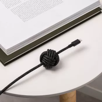 USB-C to Lightning cable Native Union Night Cable 3 m — Black/Grey, 3 m length