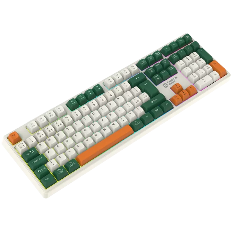Mechanical wireless keyboard CANYON Shadder GKW-11 RGB White