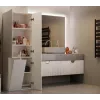 Bathroom Cabinet Nel DD 1K Basket Casmere Colour Long Doors