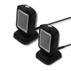 Fixed 1D/2D barcode reader QOLTEC 50864, LED sensor, USB wired, black, 145×85×80 mm