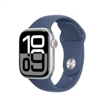 Apple Watch S10 Aluminium Cellular 42mm Silver (Sport bracelet denim) S/M