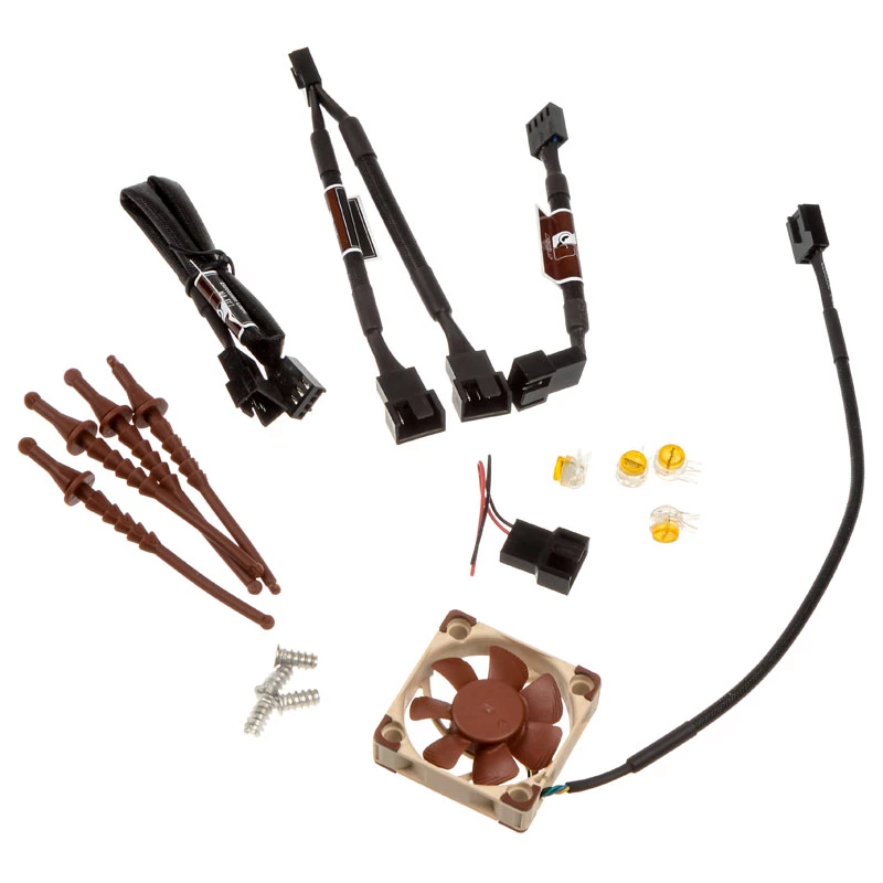 Fan Noctua NF-A4x10 PWM 40x10 mm, 12 V, PWM, 1000–5000 RPM, 8.9 m³/h, SSO bearing, red/beige