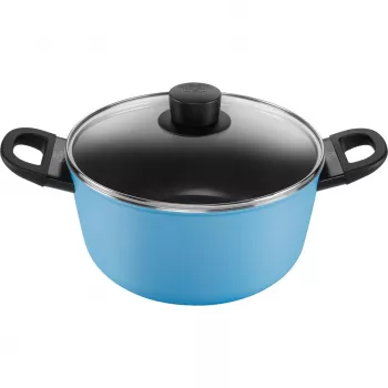 Frying pan Ballarini Caprera 2H 24 cm, nonstick, blue