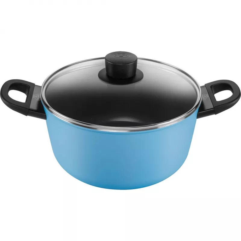 Ballarini Caprera 2H Pot with Lid, 24 cm, Blue