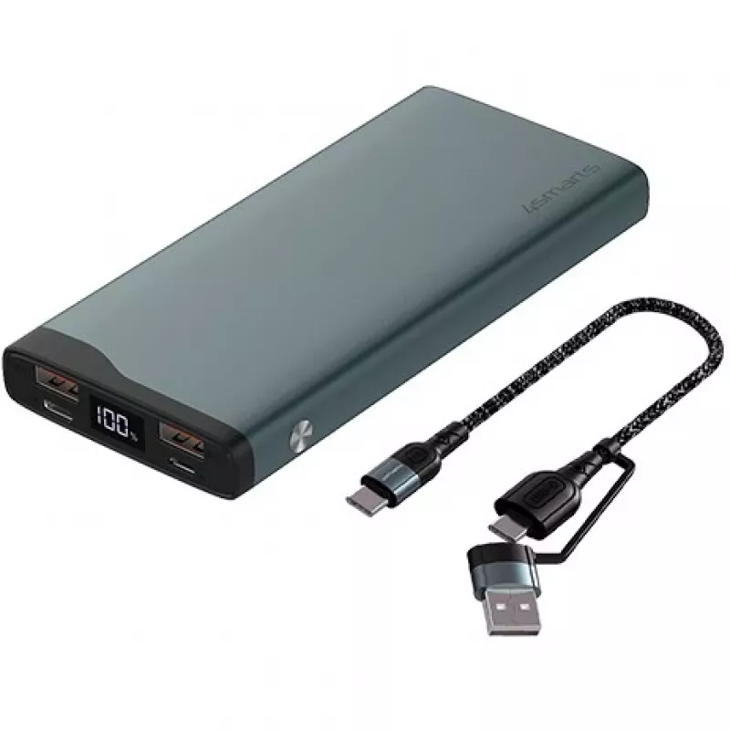 4Smarts Power Bank VoltHub Pro 10000mAh 22.5W with Quick Charge, PD gunmetal *Select Edition*