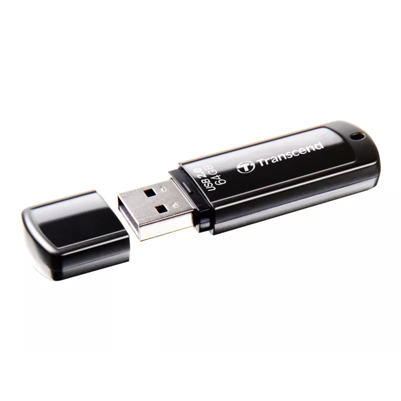 USB Flash Drive Transcend JetFlash 350 64GB, USB 2.0, Black