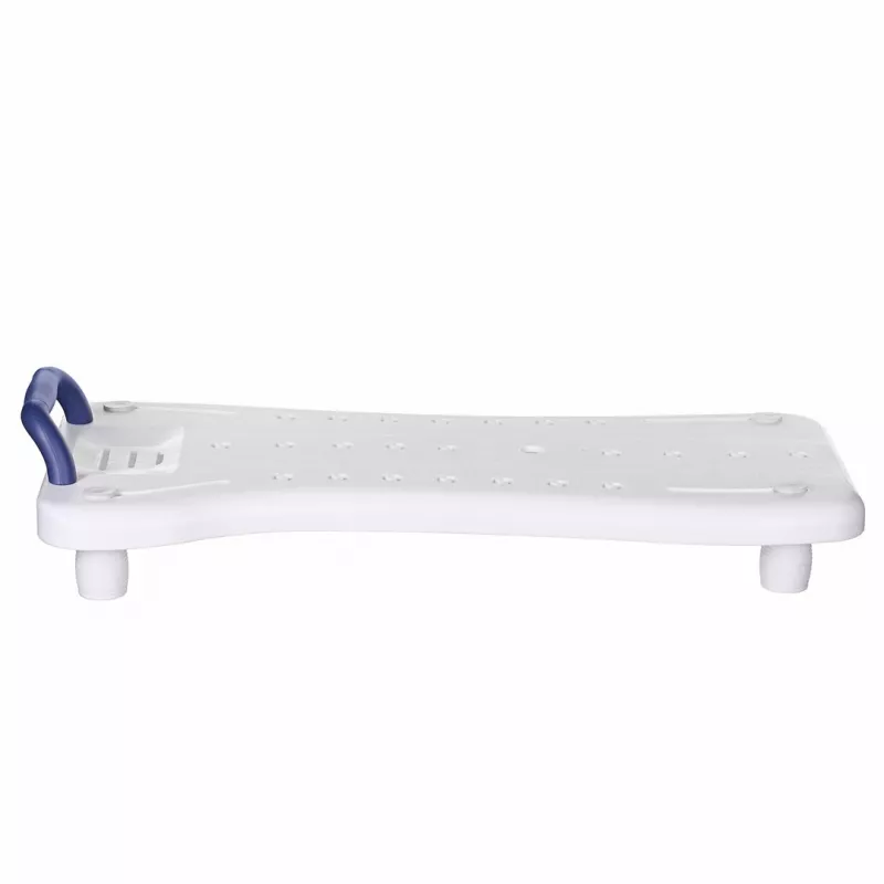Bath bench ActionMed LW300AM with grab handle — white bathing support for tub, moisture-resistant, hanger hole