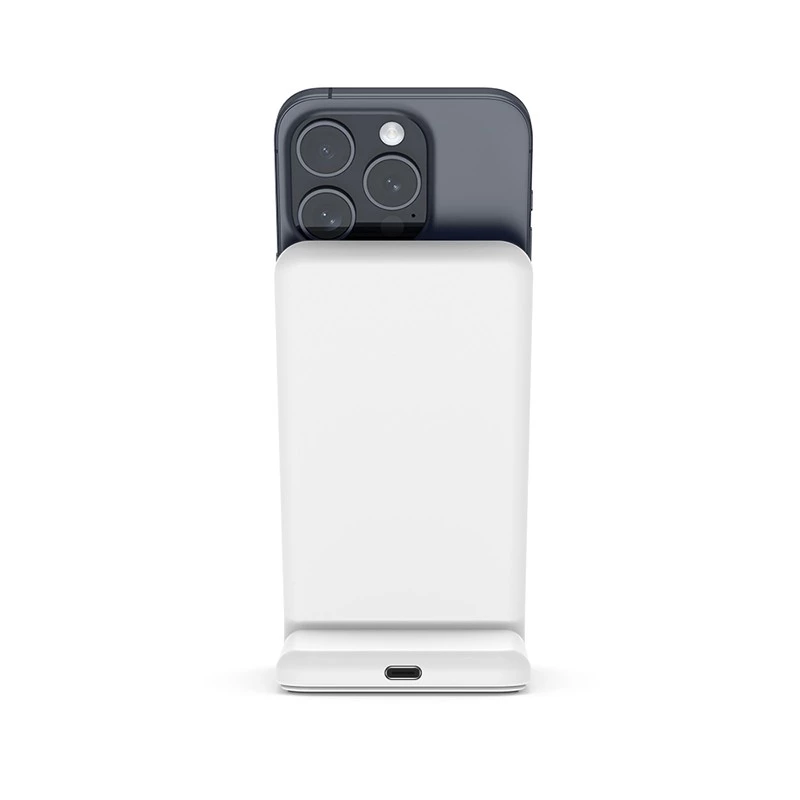 Wireless charger Crong CRG-MSS-WHT 10W fast charging for Qi-compatible devices