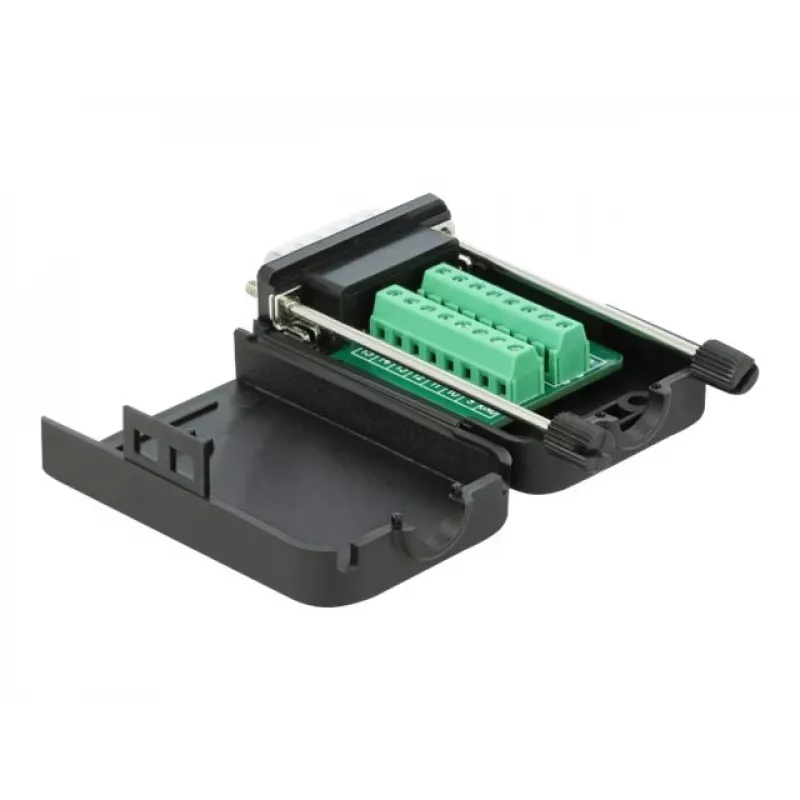 D-Sub15 Male to Terminal Block with Enclosure DeLOCK 66566