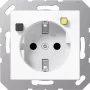 Socket outlet Type F Jung A 5520.30 WW — White, thermoplastic, 250 V 16 A