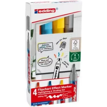 Flipchart marker Edding 385 1.0–5.0 mm assorted colors, set of 4