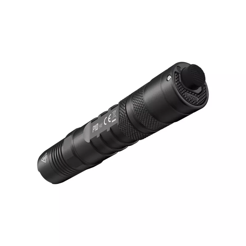 Tactical flashlight Nitecore P10 V2 — 1000 lm, IP68 waterproof, shockproof, 95 g, 18650/CR123 compatible