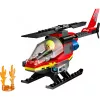 LEGO City Fire Helicopter 60411 construction toy, 85 pieces, rotating blades, 1 minifigure, age 5+ (220×90×60 mm)