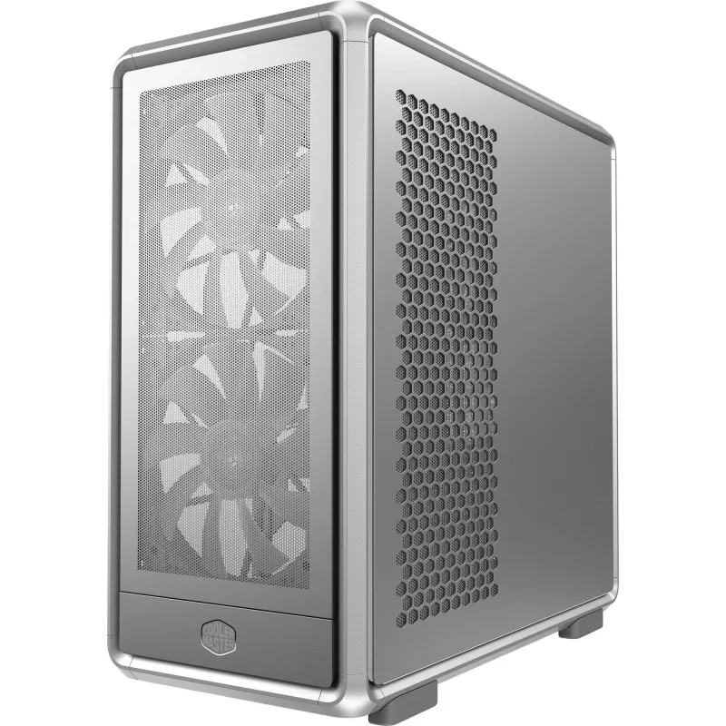 PC Midi Tower Cooler Master MasterFrame 600 Mesh Silver — supports ATX/EATX, front 2×200mm, 2.5 inch/3.5 inch drives