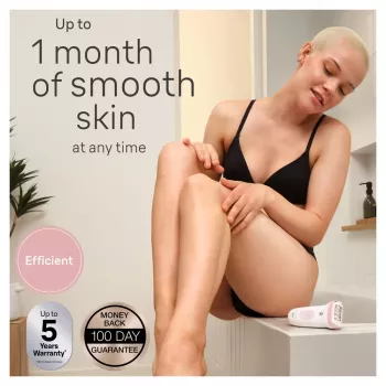 Braun Silk-epil 7 SE7-060 epilator, 40 tweezers, pink/white