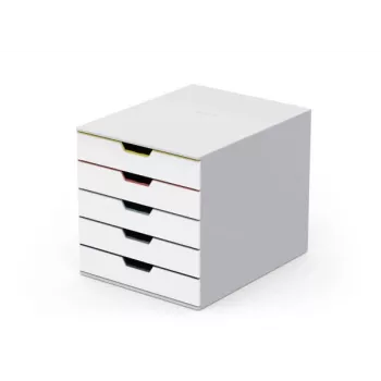 File storage box Durable VARICOLOR Mix 5 Plastic Multicolour White 762527