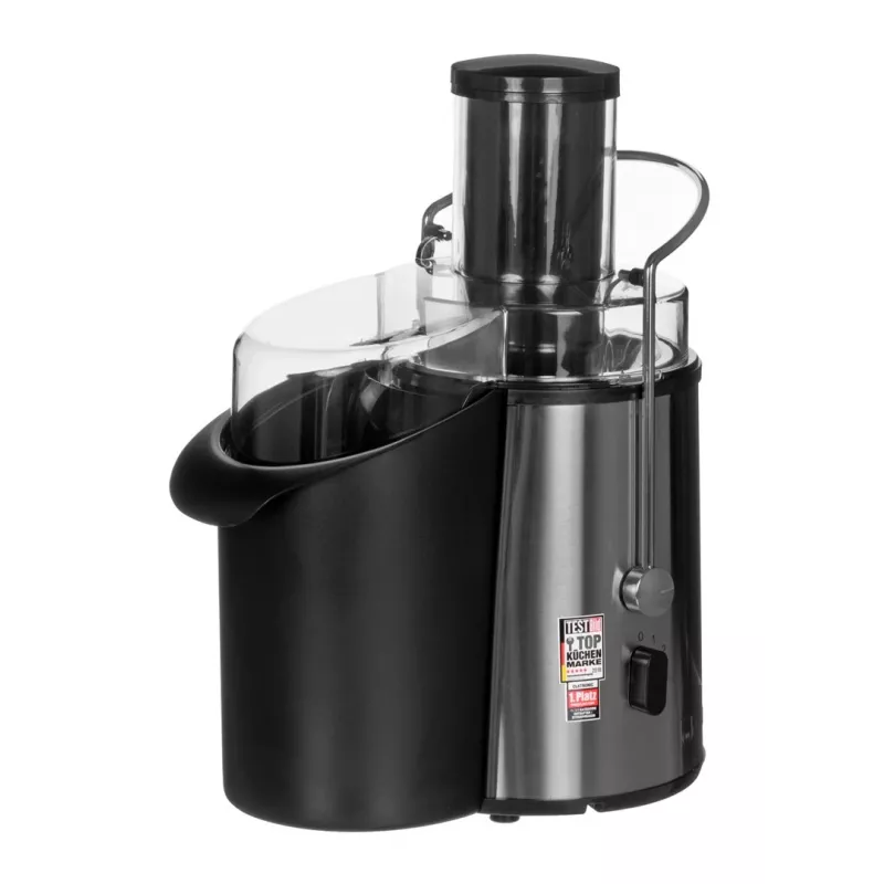 Juice maker CLATRONIC AE 3532 1000 W, stainless steel housing, 2 L pulp container, 2 speeds, anti-drip