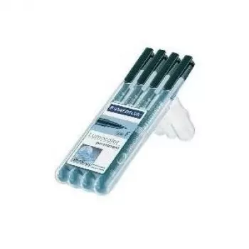 Permanent marker Staedtler Lumocolor 318-9WP4HZ — black, waterproof tip