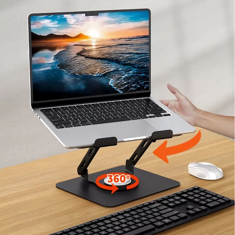 Laptop stand MEDIA-TECH MT2662 — adjustable height, foldable aluminium for 10–17 inch laptops