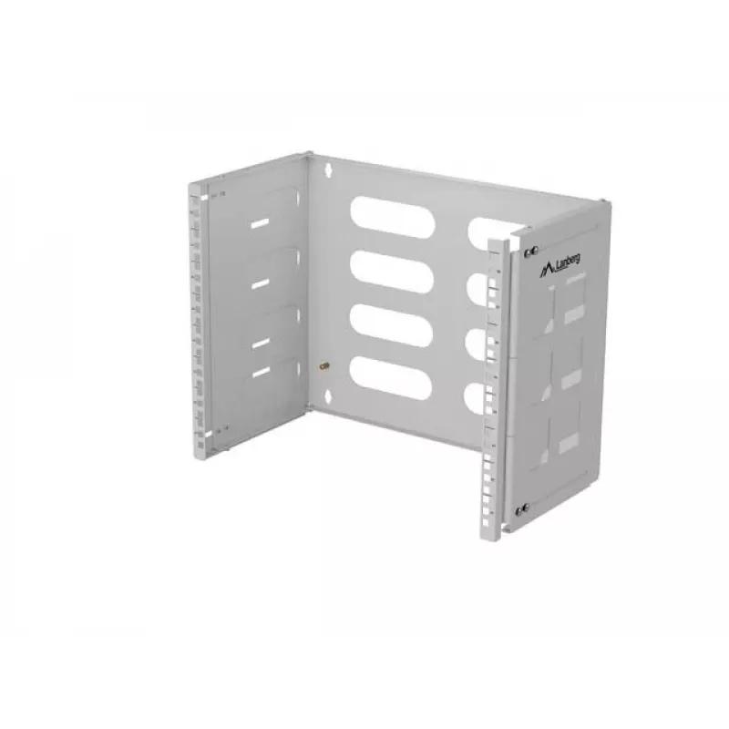 Wall-mount 19 inch rack LANBERG 8U, depth 497×400/240 mm, gray