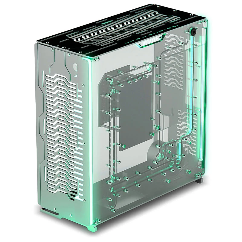 Singularity Computers Wraith ITX/DTX PC Case, Silver