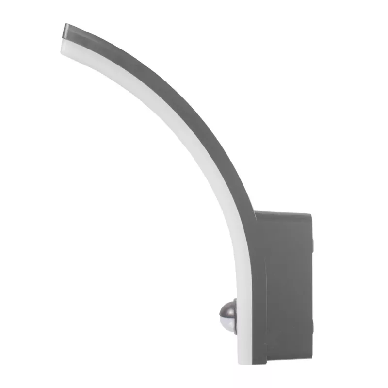 LED wall lamp MACLEAN MCE512 GR with motion sensor, energy-efficient LED fixture