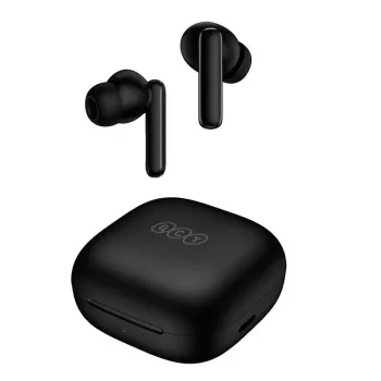 No name T13 ANC Black wireless earbuds with active noise cancellation, charging case