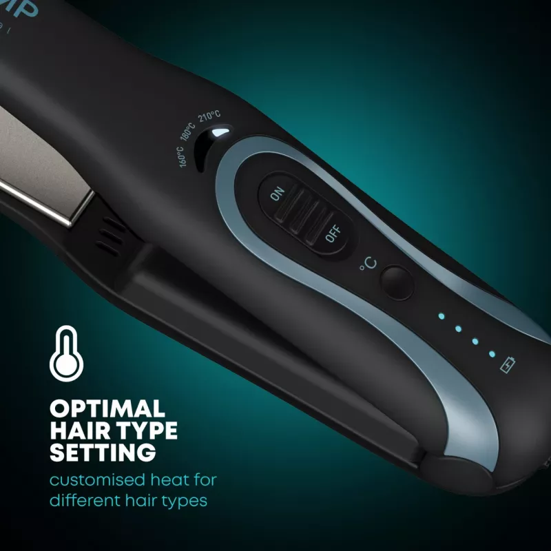 Hair straightener Revamp ST-1750-EU2 cordless compact ceramic, compact cordless ceramic plates