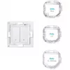 Wall switch Shelly WS2 2-channel White — Shelly WS2 wall-mounted 2-channel Wi‑Fi switch