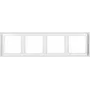 Wall plate / switch cover Jung LS 984 WW, white, duroplast, screwless, 81×294 mm