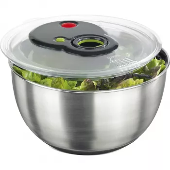 Salad spinner EMSA Turboline 513441 - stainless steel, 4.5 L