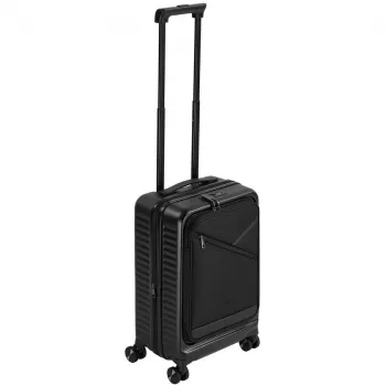 Cabin suitcase Rivacase 8180 Clark ECO – carry-on luggage, hard-shell, black