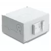 Patch panel DELOCK 6‑port fiber optic for SC Duplex or LC Quad, grey metal, DIN rail mounting