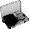 Portable grill stove Campingaz 2213311 — 2-zone, 5.4 kg, 490×350 mm, black/grey/silver