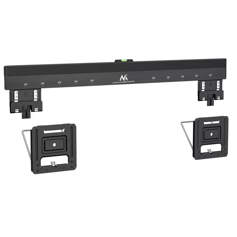 Maclean MC-481 Ultra Flat Slim TV wall mount Bracket Holder for 37-80 Flat Curved up to 75kg Max. VESA 600x400 Universal TV Mount Holde