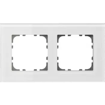 MDT BE-GTR2W.01 Glasrahmen für 55 mm Programme 2-fach,ws (BE-GTR2W.01)