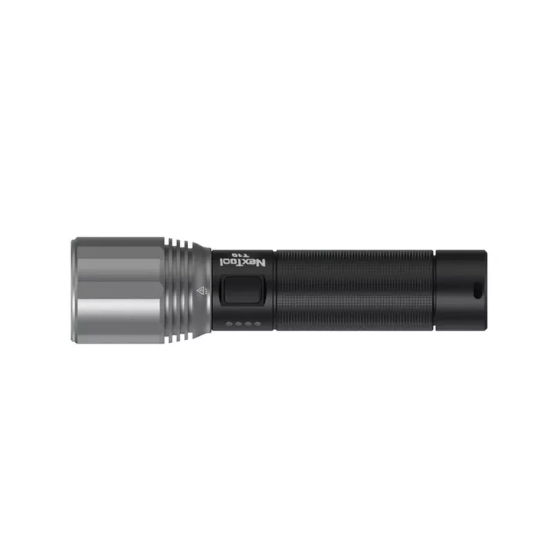 Handheld flashlight Nextool T10 — 2000 lm, 220 m beam, USB-C, IPX7, aluminium body, 152 mm